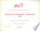 Sintesis del Program- Operativo 1981
