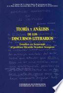 Teoría y análisis de los discursos literarios