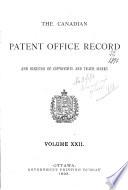 The Canadian Patent Office record and register of copyrights and trade marks