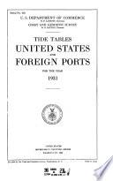 Tide Tables, United States and Foreign Ports