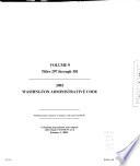 Washington Administrative Code