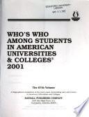 Who's who Among Students in American Universities and Colleges