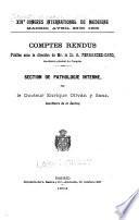 XIVe Congrès international de médecine, Madrid, avril 23-30, 1903 v. 7